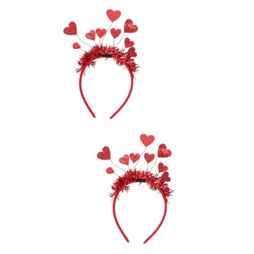 Beaupretty 2 Stk Valentinstag Stirnband Amor Liebt Haarband Amor Kostüm Damen Valentinstag Haarband Herzantenne Valentinstag Kopfschmuck Liebeskopfkissen Filzstoff Herzförmig Fräulein Leiner von Beaupretty