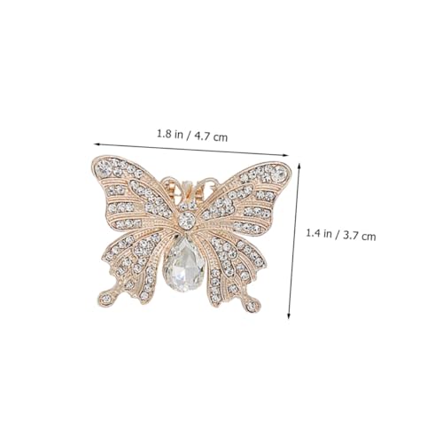 Beaupretty 2 Stück Abnehmbare Schuhclips Glitzernde Schmetterlings Deko für Damen Sandalen Hochzeit Party Schmuck Zubehör von Beaupretty
