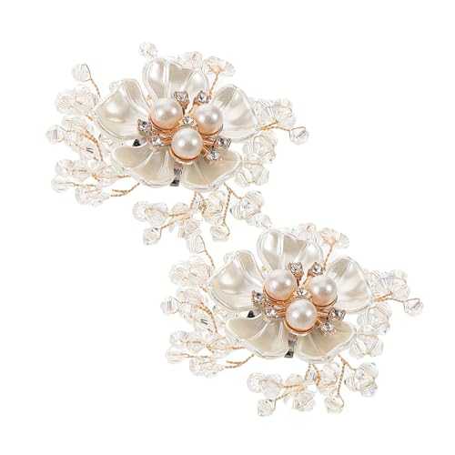 Beaupretty 2 Stück Abnehmbare Schuhclips mit Perlenblüte für Frauen Schuhaccessoires für High Heels Casual Schuhe Besondere Anlässe Langlebige Konstruktion von Beaupretty