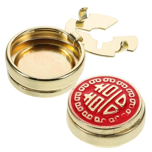 Beaupretty 2 Stück Anzug Hochzeitsbrosche Anzug Accessoires Männer Manschettenknöpfe aus Legierungsschmuck Dekorative Manschettenknöpfe aus Legierung elegante Knopfclips Zinklegierung Golden von Beaupretty
