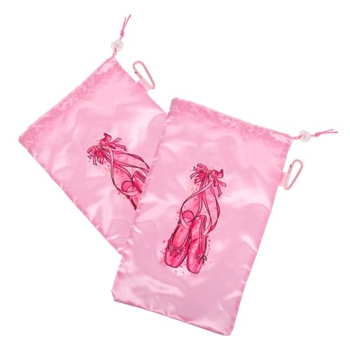 Beaupretty 2stücke Ballettschuh-Aufbewahrungstasche Mit Kordelzug Mesh-tanzschuhtasche Für Junge Mädchen Und Damen Belüftetes Netzgewebe Robuste Und Platzsparende Schuhverpackungstaschen von Beaupretty