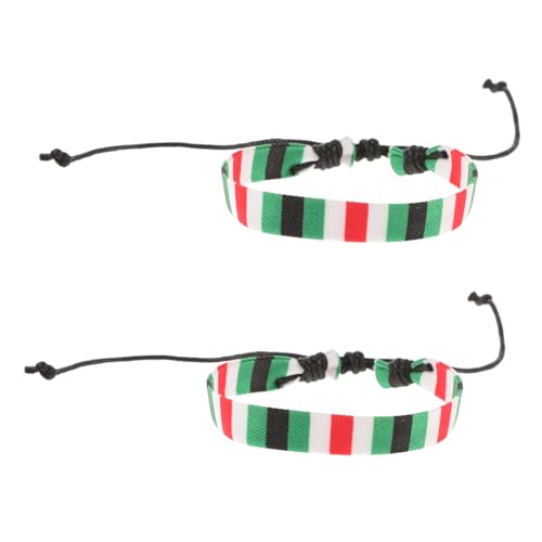 Beaupretty 2stücke Schnurarmbänder Für Frauen Und Männer Gewebtes Seilarmband Mit Länderflaggencode Verstellbar Aus Baumwollseil Und Wachsschnur Einzigartig Für Jeden Anlass von Beaupretty
