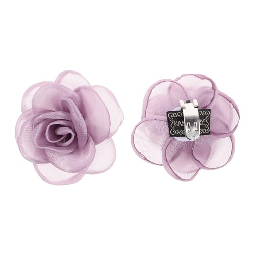 Beaupretty 2 Stück Blumenschuhclips für Damen Abnehmbare Rosenblumen Schuhverschlüsse Stoff für High Heels für Hochzeiten Partys und Alltag von Beaupretty