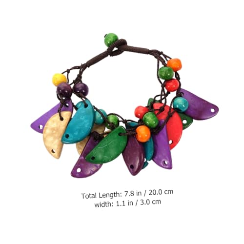 Beaupretty 2 Stück Boho Holzperlen Armband Handgefertigt mit Kokosnuss Schale Damen Holzperlen Schmuck Kreatives Modisches Design für Frauen Persönlicher Stil Geschenkidee für Freunde und von Beaupretty