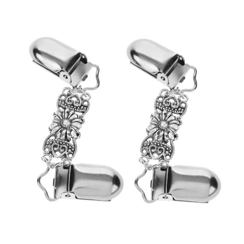 Beaupretty 2 Stück Brosche Damen Strass Clips für Pullover Schals Cardigan Brosche Anstecknadel Eleganter Klammer Schmuck für Hochzeiten und Partys von Beaupretty