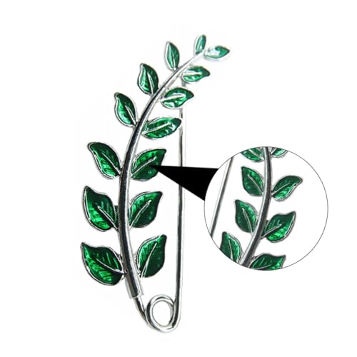 Beaupretty 2 Stück Brosche für Damen Grüner Schalverschluss Anstecknadel Kreatives Design für Partys und Halloween Langlebigem und Leichtem Legierungsmaterial von Beaupretty