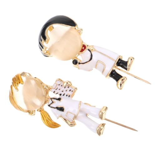 Beaupretty 2 Stück Cartoon Broschen Anstecknadeln Umweltfreundlich Cartoon Motiv Pflegepersonal Epidemie Dekor Zubehör für Kleidung Taschen Hüte von Beaupretty