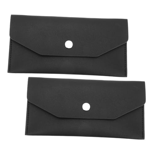 Beaupretty 2 Stück Damen Geldbörse Langes PU Portemonnaie Elegant Großer Kapazität Langlebig Vielseitig für Bargeld Dokumente Modisch Sicher und Kratzfest von Beaupretty