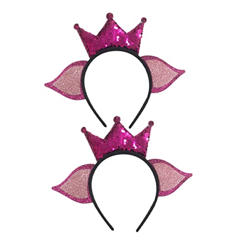 Beaupretty 2stücke Kreative Kronen-stirnbänder Im Zodiac-stil Für Partys Bezaubernde Haarschmuck-accessoires Für Frauen Und Mädchen Rosé von Beaupretty