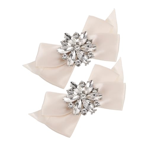 Beaupretty 2 Stück Dekorative Schuhclips mit Schleife Strasssteinen für Damen Hochzeitsaccessoires für Brautschuhe Abnehmbare Schuhcharms für Pumps High Heels Cremefarben Beaupretty 2 Stück Dekorative Schuhclips mit Schleife Strasssteinen für Damen Hochzeitsaccessoires für Brautschuhe Abnehmbare Schuhcharms für Pumps High Heels Cremefarben von Beaupretty