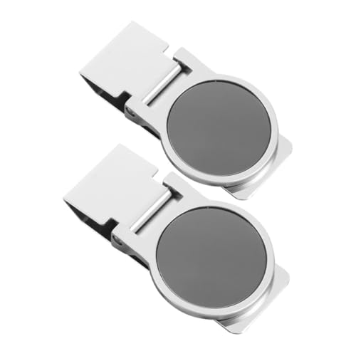 Beaupretty 2 Stück Edelstahl Geldclip Schlanker Runder Geldscheinklammer mit Großer Kapazität Glatte Oberfläche Schützt Scheine Minimalistisches Design für Praktisches Fronttaschen von Beaupretty