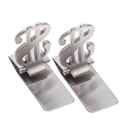 Beaupretty 2 Stück Edelstahl Geldklammer Metall Check Clip Mini Geldbeutel für Bargeld Tickets und Kreditkarten Leicht Kompakt rutschfest Silberfarbene Metall Geldscheinklammer mit Symbol Beaupretty 2 Stück Edelstahl Geldklammer Metall Check Clip Mini Geldbeutel für Bargeld Tickets und Kreditkarten Leicht Kompakt rutschfest Silberfarbene Metall Geldscheinklammer mit Symbol von Beaupretty