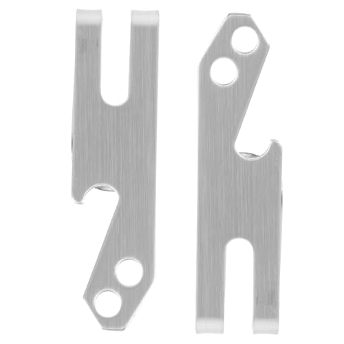 Beaupretty 2 Stück Edelstahl Geldklammern Herren Wallet mit Schlüsselanhänger und Flaschenöffner Kompakter Geldscheinklammer für Fronttasche Langlebig und Doppelseitig Minimalistischer von Beaupretty