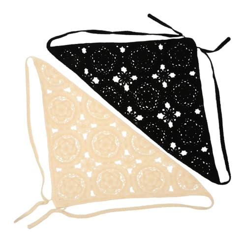 Beaupretty 2 Stück Einfarbige Dünne Strick Bandana Haarbänder für Damen Dekorative Kopftücher und Vielseitige Haaraccessoires für von Beaupretty