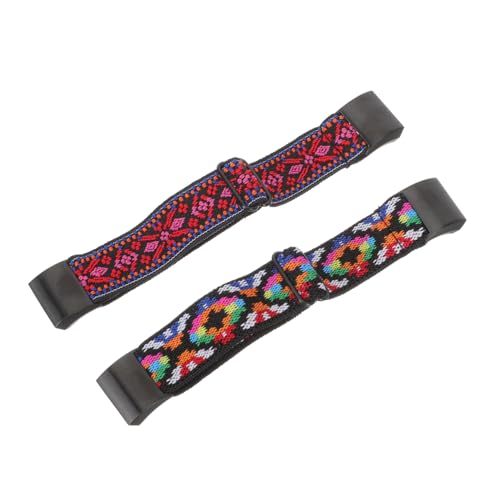 Beaupretty 2 Stück Elastisches Nylon Armband Verstellbares Atmungsaktives Uhrenband Kompatibel mit Charge Gewebte Designs für Herren Damen von Beaupretty