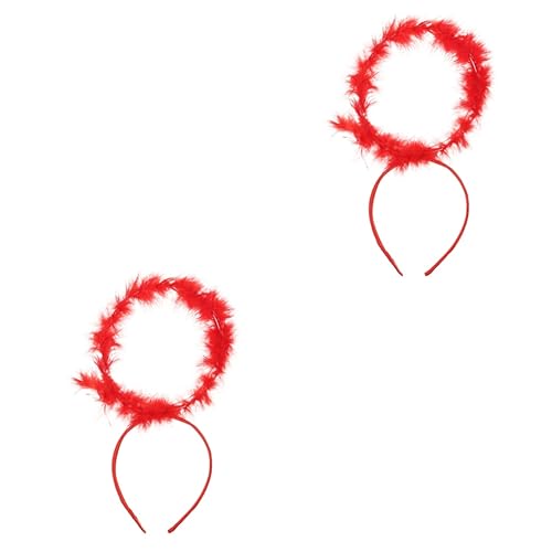 Beaupretty 2st Engel Stirnband Ach Gefallener Engel-stirnband Engel Haarband Engelshaarreifen Engel Kostümzubehör Engelskostüme Für Frauen Engel-cosplay Kleidung Amor Künstliche Feder von Beaupretty