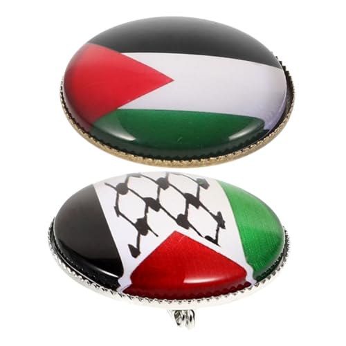 Beaupretty 2stücke Palästina Flagge Brosche Pin Abzeichen Für Anzug Hut Und Kleidung Hochwertige Dekorative Accessoires Für Und Internationale von Beaupretty