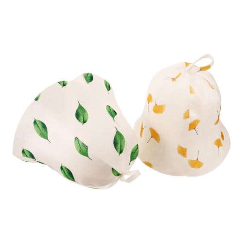 Beaupretty 2stücke Filz Sauna Hüte Feuchtigkeitsabsorbierend Saunahut Badehut Duschhaube Männer Bad Hut Dusche Hut Für Damen von Beaupretty