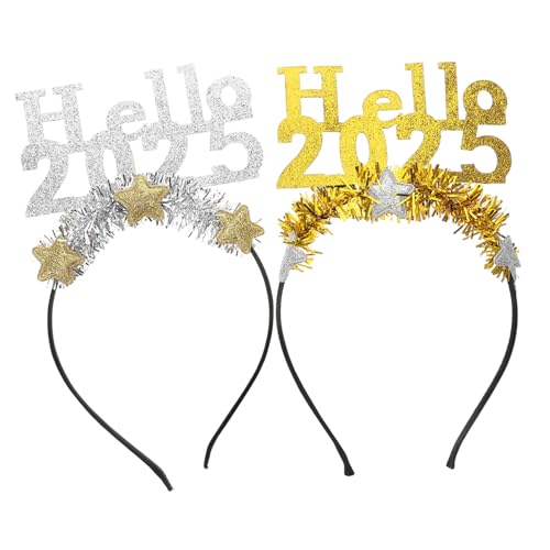 Beaupretty Schicke Stirnbänder Für Die Silvesterparty 2 Stück Glitzer-haarbänder Für Damen Perfekt Für Festliche Anlässe Im Jahr 2025 Beaupretty Schicke Stirnbänder Für Die Silvesterparty 2 Stück Glitzer-haarbänder Für Damen Perfekt Für Festliche Anlässe Im Jahr 2025 von Beaupretty