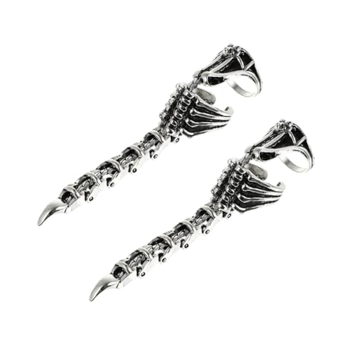 Beaupretty 2 Stück Gothic Skorpionring Teiliges Verstellbare Offene Finger Ringe für Herren und Damen Einzigartiges für Halloween und Besondere Anlässe von Beaupretty