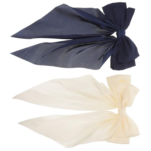 Beaupretty 2 Stück Große Haarschleifen Haarspangen für Dickes Haar Teiliges mit Langen Satinbändern Stilvolle Haarklammern für Frauen und Teenager Vielseitiges Bequemes Zubehör für Party und von Beaupretty