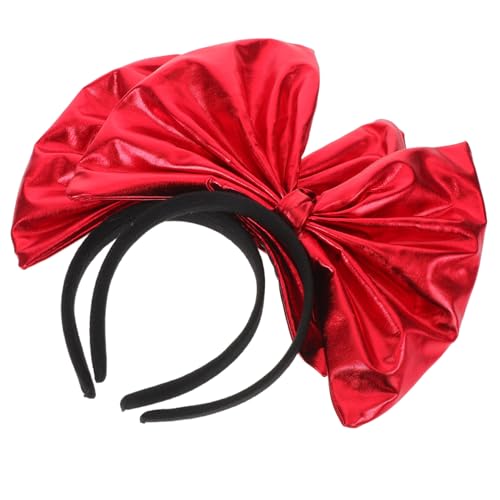 Beaupretty 2 Stück Großer Roter Schleifen Haarreif Haarband Komfortabel Party Kopfschmuck Festliche Kopfbedeckung für Mädchen Weihnachten Neujahr von Beaupretty