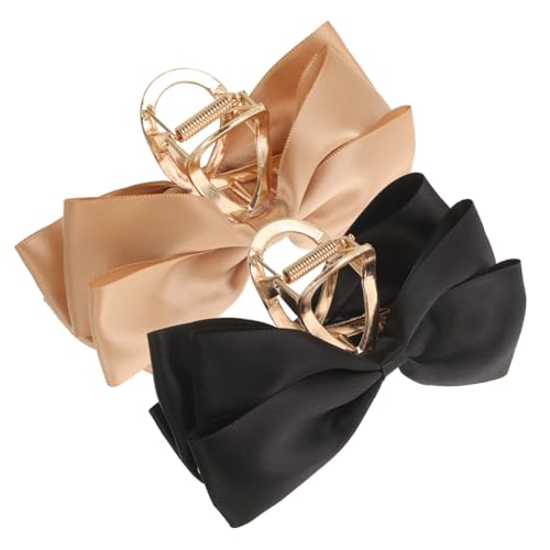 Beaupretty 2 Stück Großes Haarspangen mit Schleifen Dekorative Haarklammern für Damen Hochwertige Strapazierfähige Haarclips Satin und Modisches Accessoire für von Beaupretty