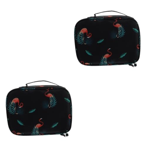 Beaupretty 2st Handkosmetiktasche Kosmetikkoffer Weibliche Reißverschluss-Kosmetiktasche Make-up-Organizer-Tasche Reise-kulturbeutel Bilden Reisen Hund Toilettenartikel Oxford-Stoff von Beaupretty