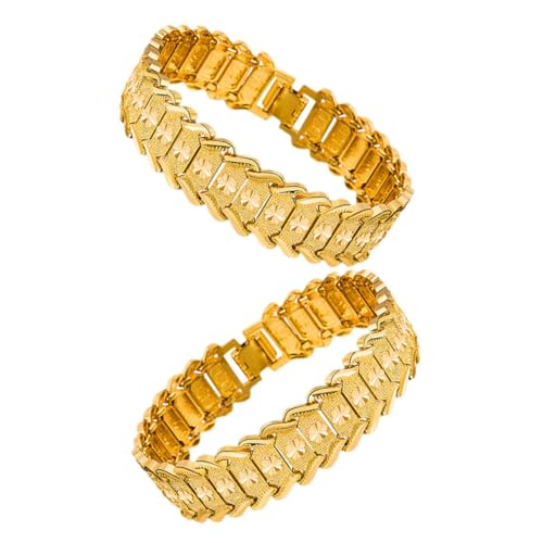 Beaupretty 2stücke Schweres Kupfer Armband Für Männer Ketten Armband Hand Für Metall Armbänder Für Herren Einfach Und Elegant Langlebig Für Täglichen Gebrauch Und Besondere Anlässe von Beaupretty