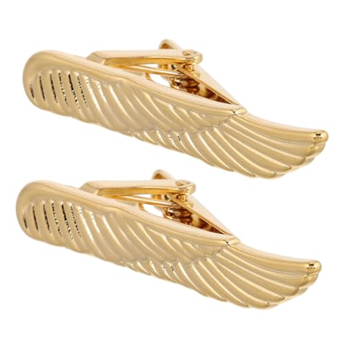 Beaupretty 2stücke Krawattenklammer Mit Flügeln Rutschfeste Krawattenhalter Für Herren Einzigartiges Anzugzubehör Für Business Hochzeit Und Veranstaltungen von Beaupretty