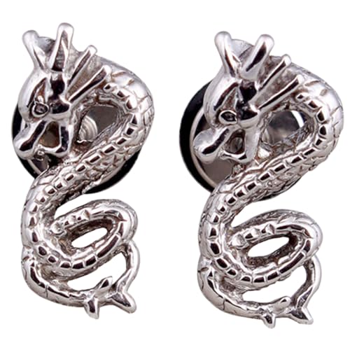 Beaupretty 2 Stück Herren Ohrstecker Dragon Design aus Hochwertigem Langlebig Modisch und Kreativer Ohrschmuck für Alltag Party und von Beaupretty