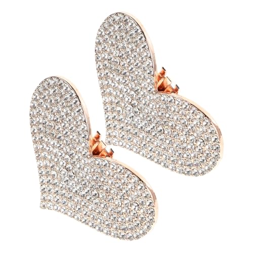 Beaupretty 2stücke Schuhclips Für Damen Mit Herz-strass-design Abnehmbare Schuhschmuck-accessoires Für High Heels Und Andere Schuharten von Beaupretty