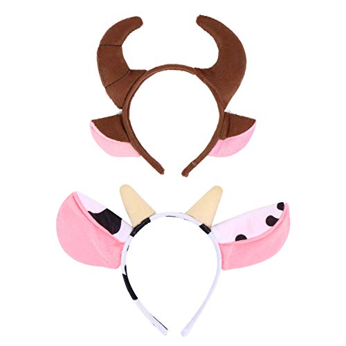 Beaupretty 2 Stück Hornohren Stirnband Stierhörner Stirnband Kuh Stirnband Plüschtiere Ohren Kopfbedeckung Für Weihnachten Urlaub Kostüm Beaupretty 2 Stück Hornohren Stirnband Stierhörner Stirnband Kuh Stirnband Plüschtiere Ohren Kopfbedeckung Für Weihnachten Urlaub Kostüm von Beaupretty