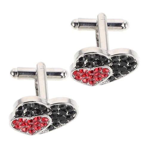 Beaupretty 2 Stück Ich Liebe Diamant-manschettenknöpfe Hemdärmelknopf Stylische Manschettenknöpfe Dekorative Knöpfe Manschettenknöpfe Für Frauen Herz-smoking-manschettenknöpfe Strasssteine Beaupretty 2 Stück Ich Liebe Diamant-manschettenknöpfe Hemdärmelknopf Stylische Manschettenknöpfe Dekorative Knöpfe Manschettenknöpfe Für Frauen Herz-smoking-manschettenknöpfe Strasssteine von Beaupretty