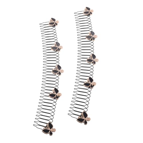 Beaupretty 2stücke Dekorativer Kamm Mit Fixierkamm-clips Haarspangen Und Haarschmuck Für Mädchen Und Frauen Unsichtbare Haarspange Haarkamm-clip Für Zuhause Büros Und Veranstaltungen von Beaupretty