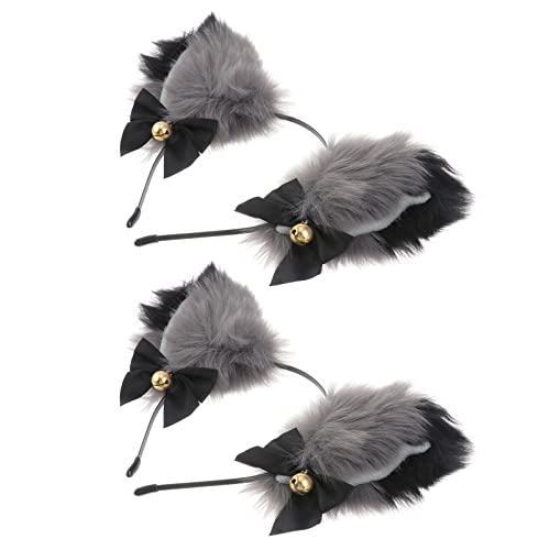 Beaupretty 2 Stück Katzenohren Haarreif Plüsch Cosplay Zubehör für Halloween Geburtstagsfeiern und Festivals Geeignet für Erwachsene von Beaupretty
