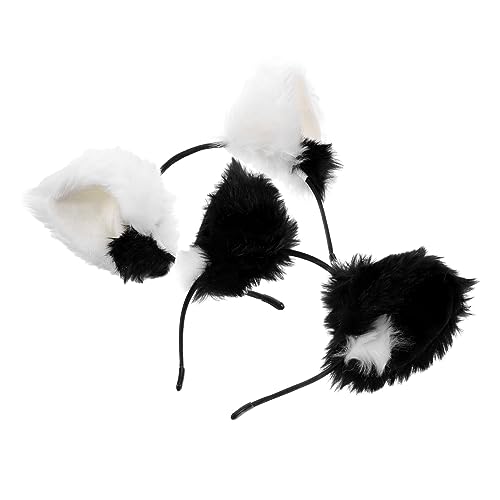 Beaupretty 2 Stück Katzenohren Haarreif aus Leichtem Komfortabel und Vielseitig als Party und Halloween Kopfschmuck für Damen Festliches Accessoire für Weihnachten und Fasching von Beaupretty