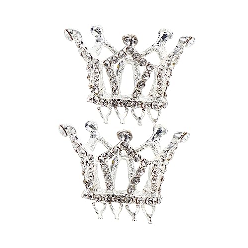 Beaupretty 2 Stück Kinderkrone Teiliges aus Legiertem Filigrane Prinzessin Haarspange für Mädchen Leichte und Hautfreundliche Geburtstagskrone für Auftritte und Partys von Beaupretty