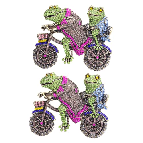 Beaupretty 2 Stück Kreative Frosch Brosche Leichte Tier Anstecknadel für Kleidung Taschen Einzigartige Deko für Geburtstage Valentinstag Robustes Langlebiges Design Aesthetic Pin für von Beaupretty