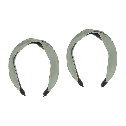 Beaupretty 2st Kreuz Stirnband Geknotetes Stirnband Für Damen Gekreuzte Haarbänder Stirnbänder Für Sportliche Damen Elegantes Haarband Spa-haarband Für Frauen Werkzeug Pu Mädchen Fräulein von Beaupretty