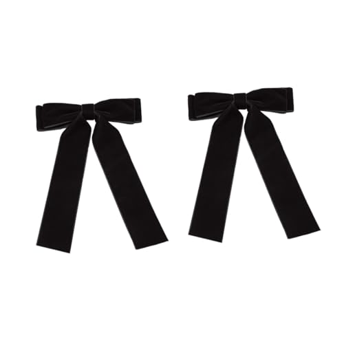 Beaupretty 2 Stück Lange Schleifen Haarspangen aus Samt Eleganter Haarschmuck für Frauen und Mädchen Stabiler Halt für Dickes und Dünnes Haar Modisches Accessoire für Partys und Alltag von Beaupretty