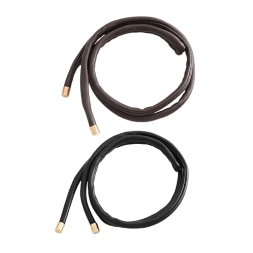 Beaupretty 2stücke Leder Haarband Pferdeschwanz Haargummi Mit Verstellbarem Gummiband Für Frauen Mode Haar Zubehör Für Hochzeit Strandparty Und Mehr von Beaupretty