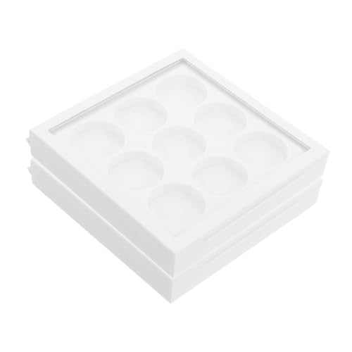 Beaupretty 2stücke Leere Lidschattenpalettenbox Mit Fächern Durchsichtige Nachfüllbare Kunststoffbox Diy Make-up Behälter Für Lidschatten Lippenstift Und Mehr von Beaupretty