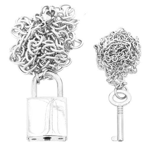 Beaupretty 2 Stück Lock Key Anhänger Halskette Damen Herren Punk Stil Clavicle Chain mit Schloss und Schlüssel Charm Elegantes Accessoire für Alltag und Party von Beaupretty