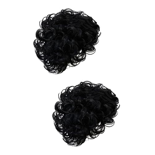 Beaupretty 2 Stk Perücke Männer Cosplay Kopfbedeckungen Männer Haarteil Haarschmuck Lockiges Haar Mann Hochtemperaturdraht von Beaupretty