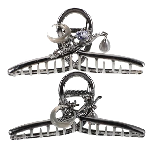 Beaupretty 2stücke Blumen-haarspangen Für Frauen Haarklammern Für Mädchen Aus Metall Mit Klauen-klammer-design Rutschfeste Haarklammern Für Dicken Haar Kleine Für von Beaupretty