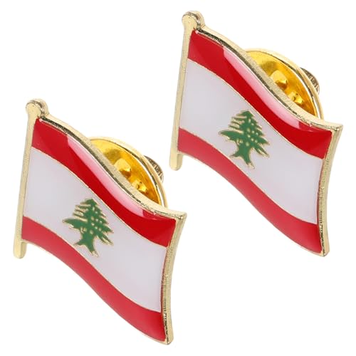 Beaupretty 2 Stück Metalldesign Libanon Flaggen Anstecknadel Langlebig Modisch Vielseitig für Taschen Hüte Kleidung Unisex Reversbrosche Souvenir Schmuck Beaupretty 2 Stück Metalldesign Libanon Flaggen Anstecknadel Langlebig Modisch Vielseitig für Taschen Hüte Kleidung Unisex Reversbrosche Souvenir Schmuck von Beaupretty