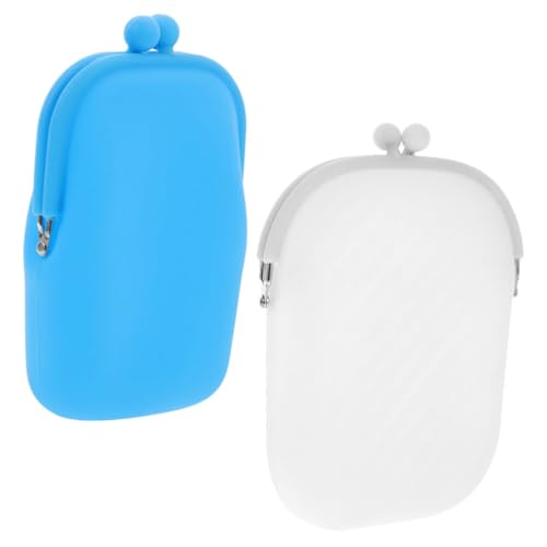 Beaupretty 2 Stück Multifunktionale Silikon Münzgeldbeutel für Damen Kleine Geldbörsen Pastellfarben für Münzen Visitenkarten Schlüssel für Unterwegs zur Aufbewahrung von Beaupretty