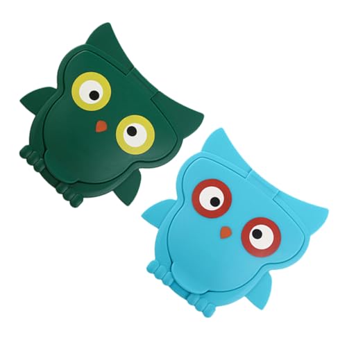 Beaupretty 2 Stück Niedliche Eulenschutzdeckel für Feuchttücher Wiederverwendbare Tragbare in Blau und Grün Praktisch für Wohnräume von Beaupretty