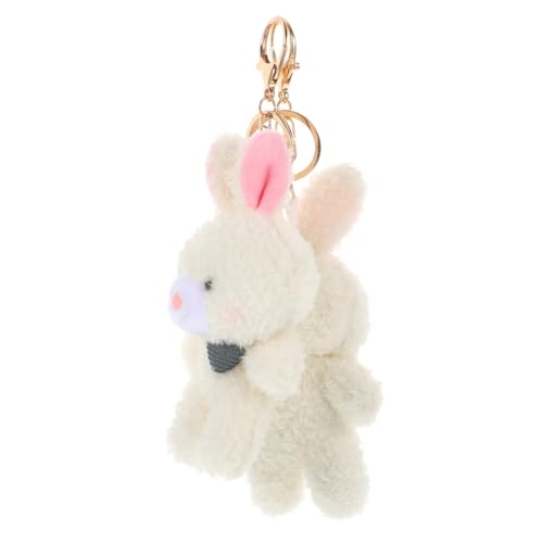 Beaupretty 2 Stück Plüsch Bunny Schlüsselanhänger mit Goldenem Karabiner Niedliche Hasen anhänger für Taschen Rucksäcke Autoschmuck Leicht Langlebig Kreative Geschenkidee für Freunde von Beaupretty